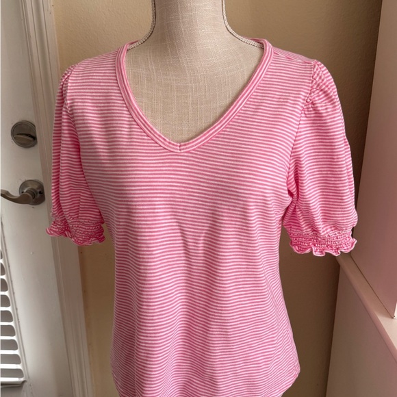 Talbots Tops - Talbots Pink Striped Top